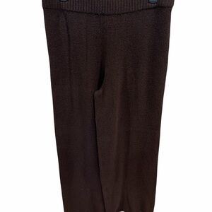 H&M Dark Brown Knit Wide-Leg Pants
